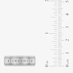 Mens 8MM 1/4 CT. T.W. Natural White Diamond Stainless Steel Tungsten Wedding Band