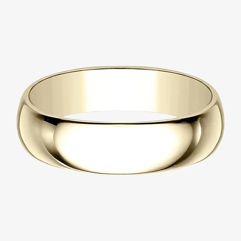 Mens 6mm 10K Gold Wedding Band