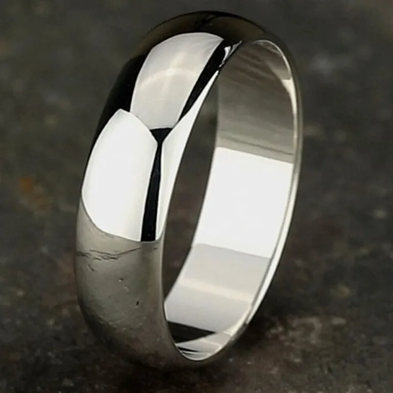 Mens 6mm 10K Gold Wedding Band