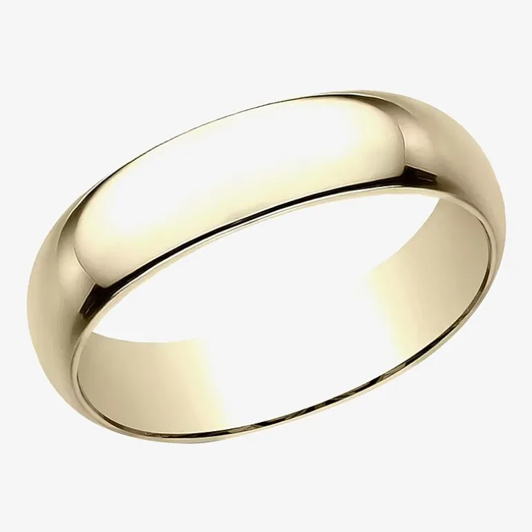 Mens 6mm 10K Gold Wedding Band