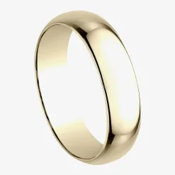 Mens 6mm 10K Gold Wedding Band