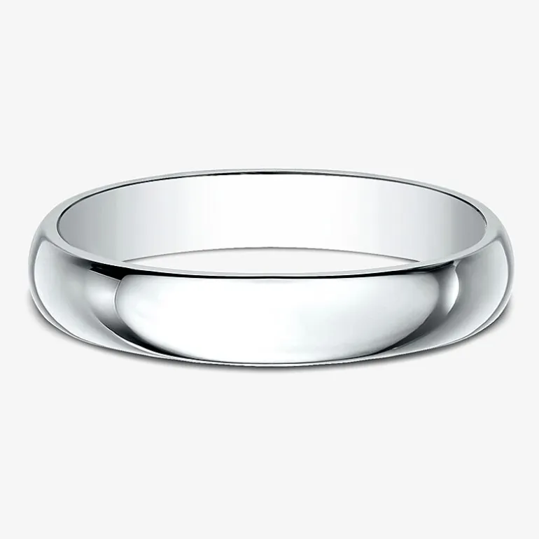 Mens 4MM 10K Gold Wedding Band