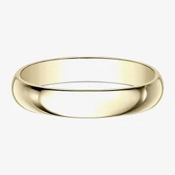 Mens 4MM 10K Gold Wedding Band