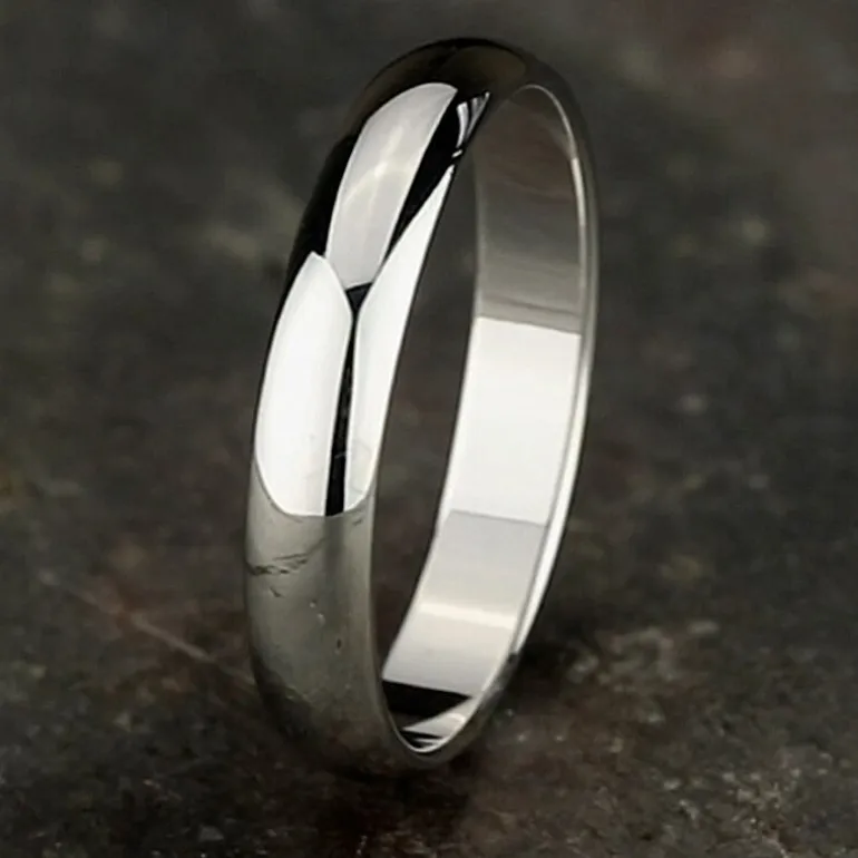 Mens 4MM 10K Gold Wedding Band