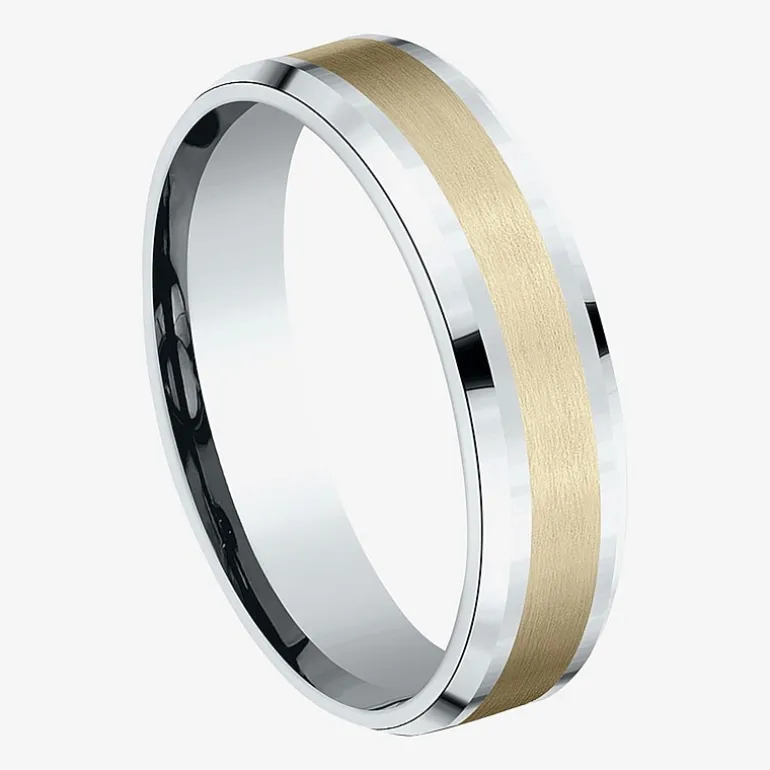 Mens 6MM 10K Gold Wedding Band