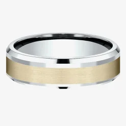 Mens 6MM 10K Gold Wedding Band