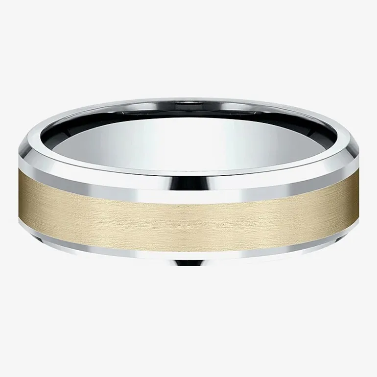 Mens 6MM 10K Gold Wedding Band