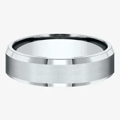 Mens 6MM 10K Gold Wedding Band