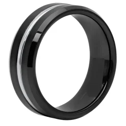 Mens 8MM Tungsten Wedding Band