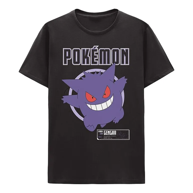 Mens Round Neck Short Sleeve Regular Fit Pokemon Graphic T-Shirt