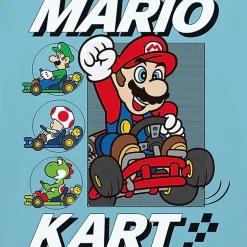 Mens Round Neck Short Sleeve Regular Fit Super Mario Graphic T-Shirt