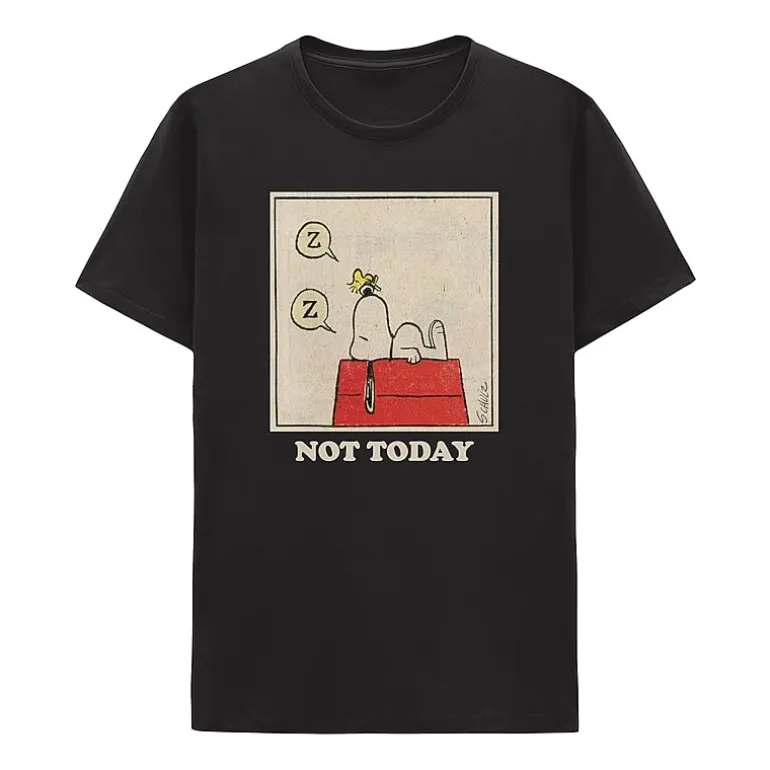 Mens Short Sleeve Snoopy Graphic T-Shirt