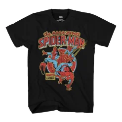 Mens Short Sleeve Spiderman Graphic T-Shirt