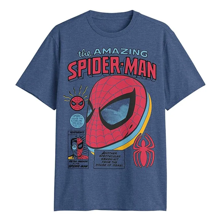 Mens Short Sleeve The Amazing Spiderman Graphic T-Shirt