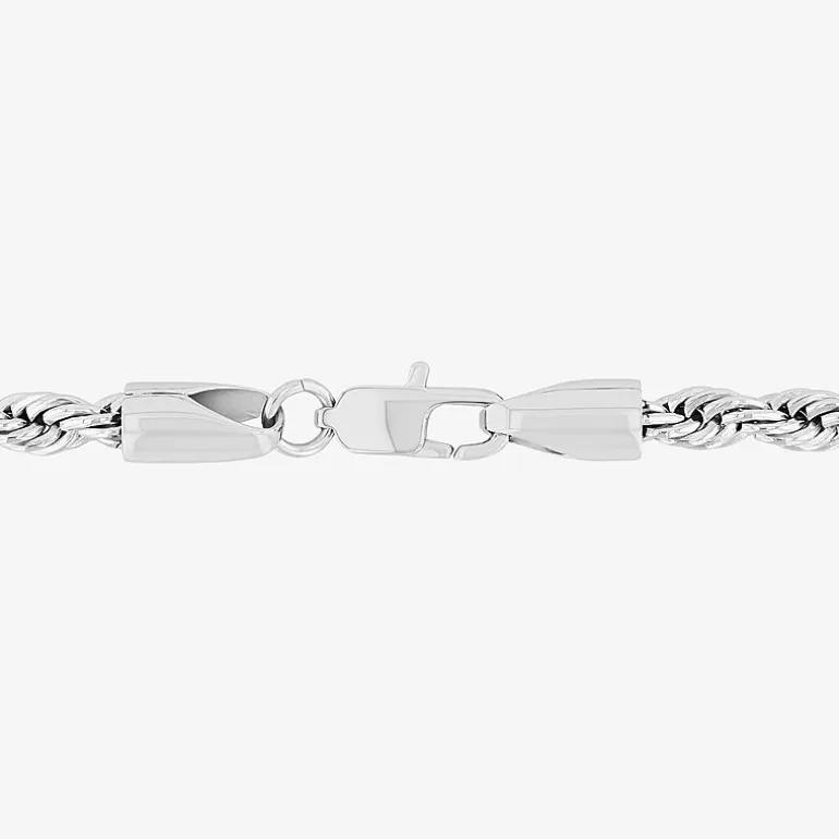 Mens Stainless Steel 24 Inch Rope Chain Necklace