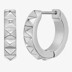 Mens Stainless Steel 15mm Hoop Earrings