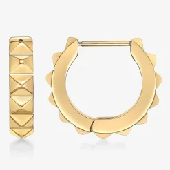 Mens Stainless Steel 15mm Hoop Earrings