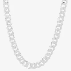 Mens Sterling Silver 22 Inch Curb Chain Necklace