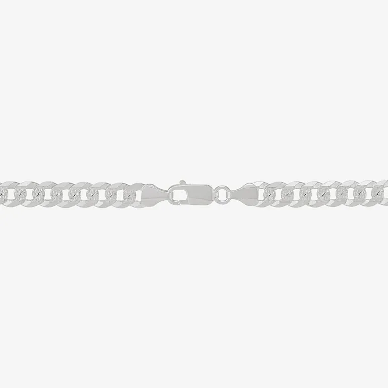 Mens Sterling Silver 22 Inch Curb Chain Necklace