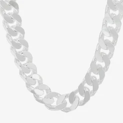 Mens Sterling Silver 22 Inch Curb Chain Necklace