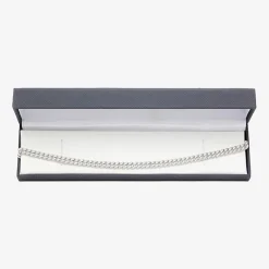Mens Sterling Silver 22 Inch Link Chain Necklace