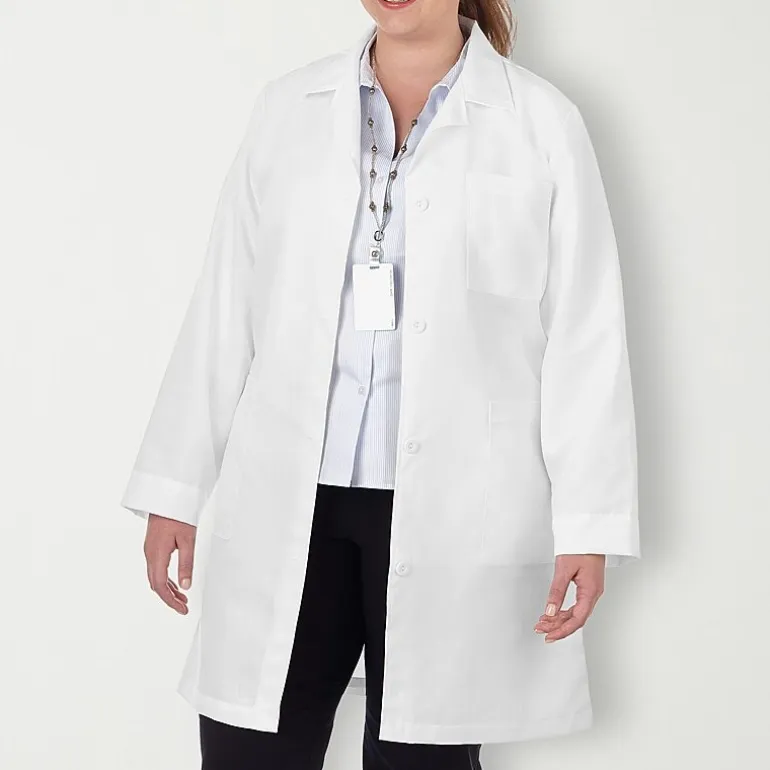 Meta Labwear 1964 37" Womens Plus Tall Long Sleeve Lab Coat
