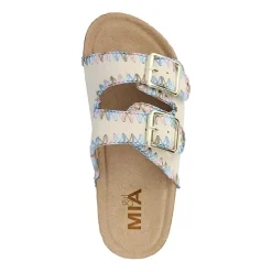 Mia Girl Lil Chrisse Little & Big Kid Girls Adjustable Strap Footbed Sandals
