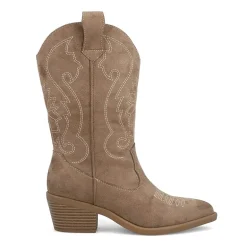 Mia Girl Womens Faylinn Stacked Heel Cowboy Boots