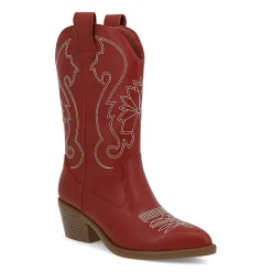 Mia Girl Womens Faylinn Stacked Heel Cowboy Boots