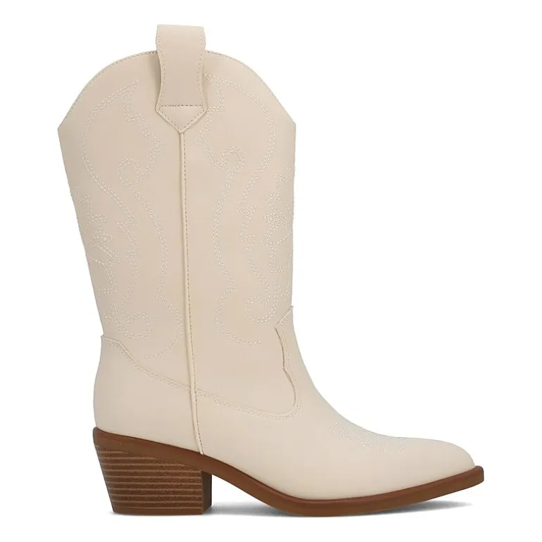 Mia Girl Womens Faylinn Stacked Heel Cowboy Boots