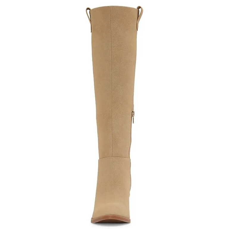 Mia Girl Womens Hadley Stacked Heel Dress Boots