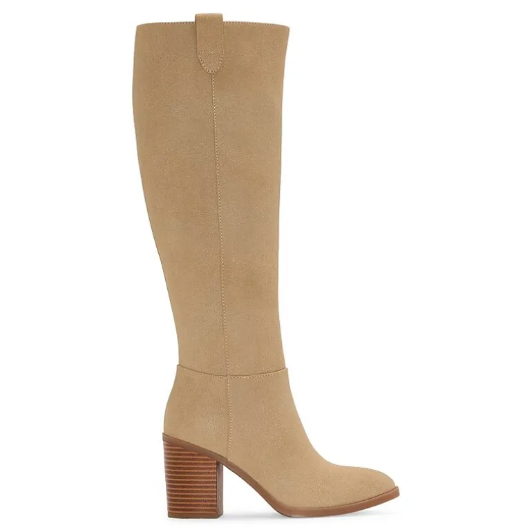Mia Girl Womens Hadley Stacked Heel Dress Boots