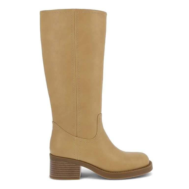 Mia Girl Womens Mia Girl Stacked Heel Dress Boots