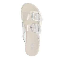 Mia Girl Womens Natesi Adjustable Strap Jelly Flat Sandals