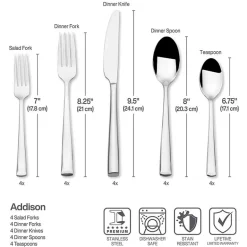 Mikasa® Addison 20-pc. Flatware Set