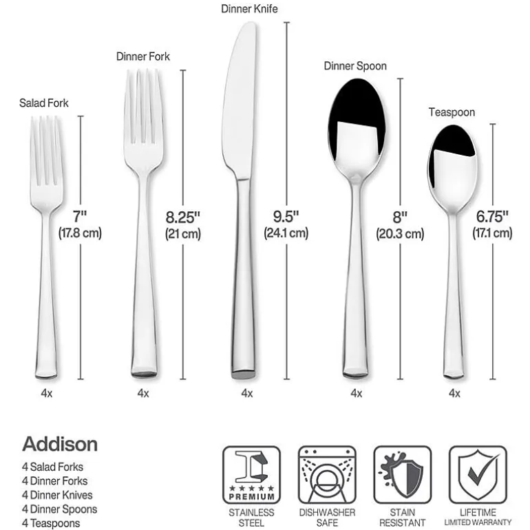 Mikasa® Addison 20-pc. Flatware Set