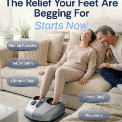 Miko Shiatsu Foot Massager Machine With Multiple Functions and Heat