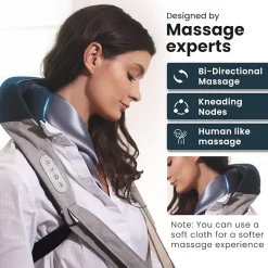 Miko Shiatsu Neck and Back Massager Hands Free & Heat - App Controlled