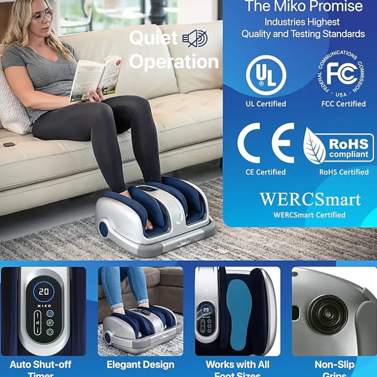 Miko Shiatsu Foot, Calf, and Ankle Massager with Heat