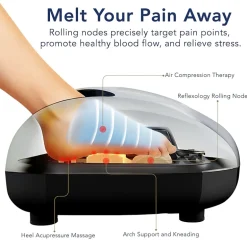 Miko Shiatsu Foot Massager Machine with Kneading and Switchable Heat