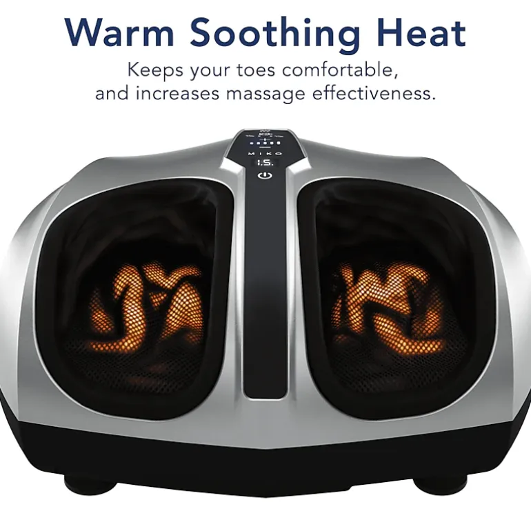 Miko Shiatsu Foot Massager Machine with Kneading and Switchable Heat