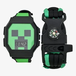 Minecraft Boys Digital Multicolor 2-pc. Watch Boxed Set Min40000jc21