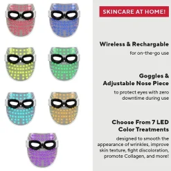 Mirabella Phototherapy 7-Color Led Facial Mask With Infrared