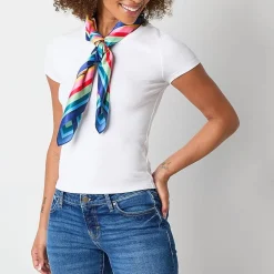 Mixit Abstract Circle Satin-Like Square Scarf