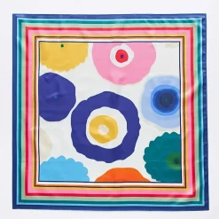 Mixit Abstract Circle Satin-Like Square Scarf