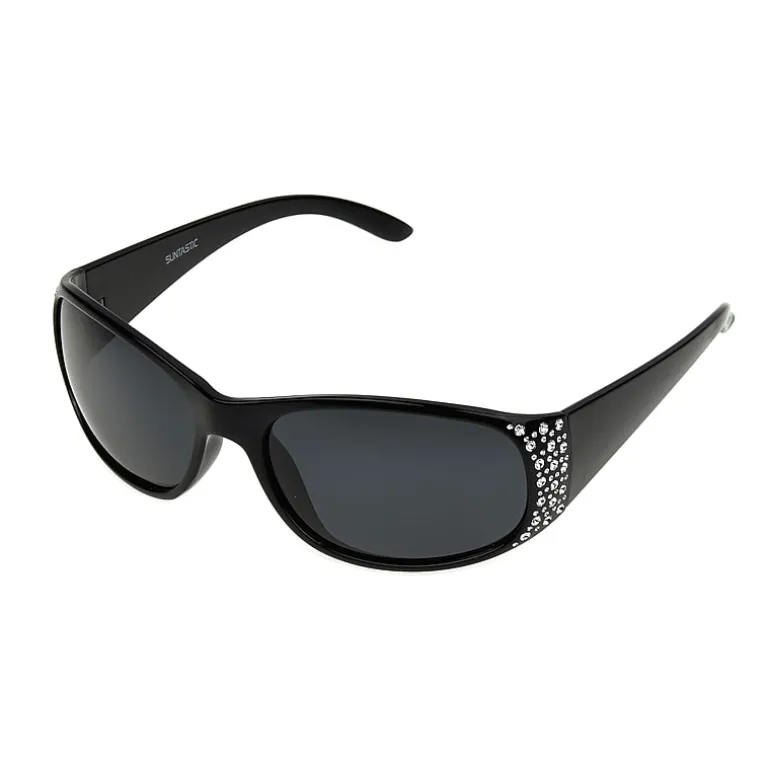 Mixit Black With Gem Detail Womens UV Protection Sunglasses