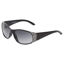 Mixit Black With Gem Detail Womens UV Protection Sunglasses