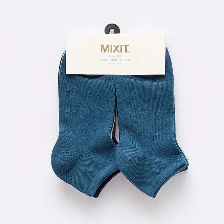 Mixit Cotton Modal Womens 6 Pair Low Cut Socks