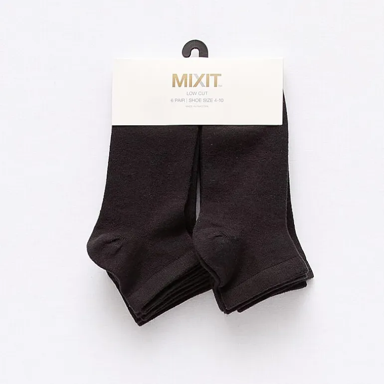 Mixit Cotton Modal Womens 6 Pair Low Cut Socks