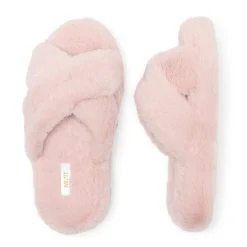 Mixit Criss Cross Womens Slip-On Slippers